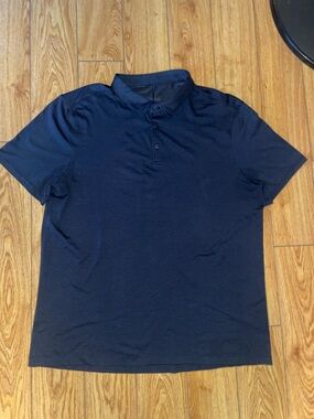 Men's Navy Short-Sleeve Polo Shirt
